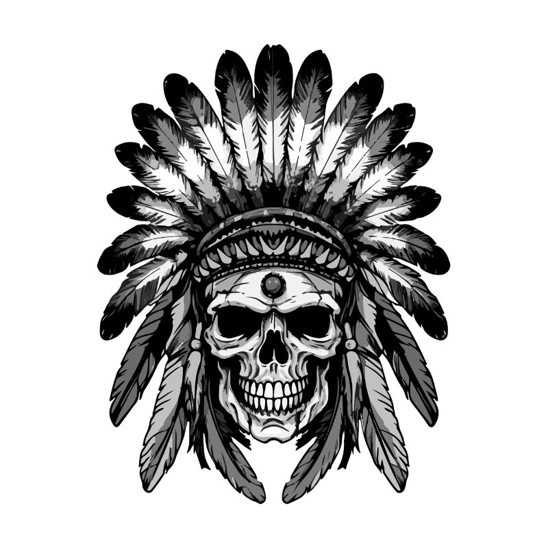 Apache Indian Skull