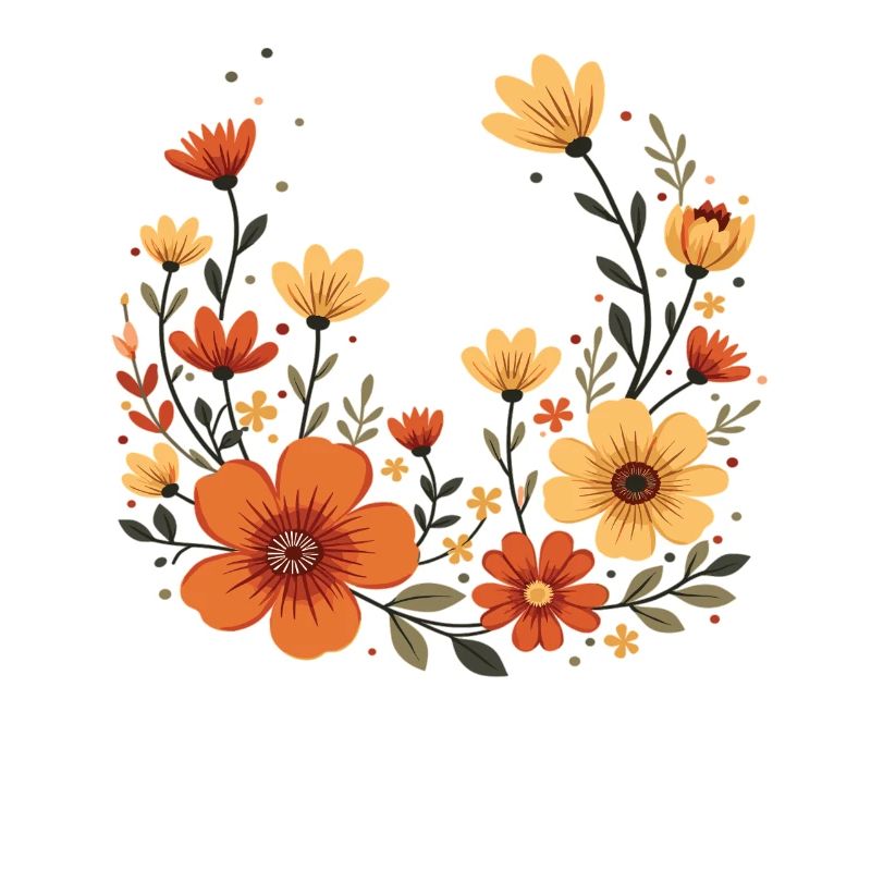 Vintage Fleurs Fleur Elégant Boho Plante Nature