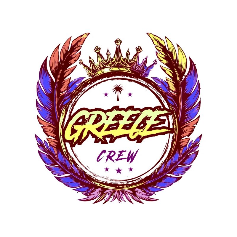Grèce Crew Coloré