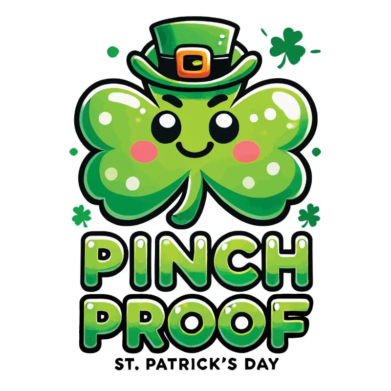 Trèfle à l’épreuve des pincements pour la Saint-Patrick