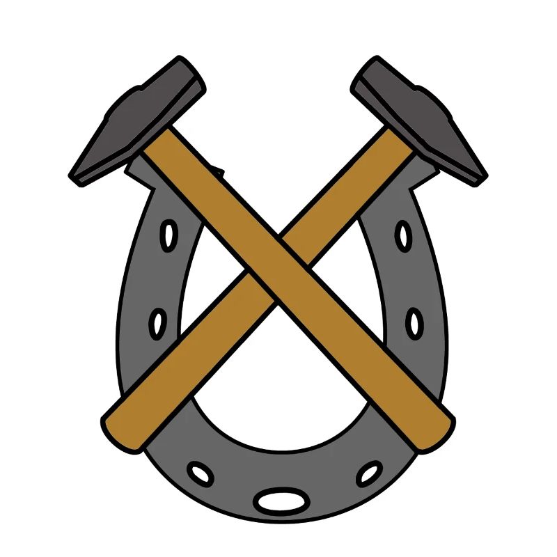 Fer à cheval Cheval de forgeron