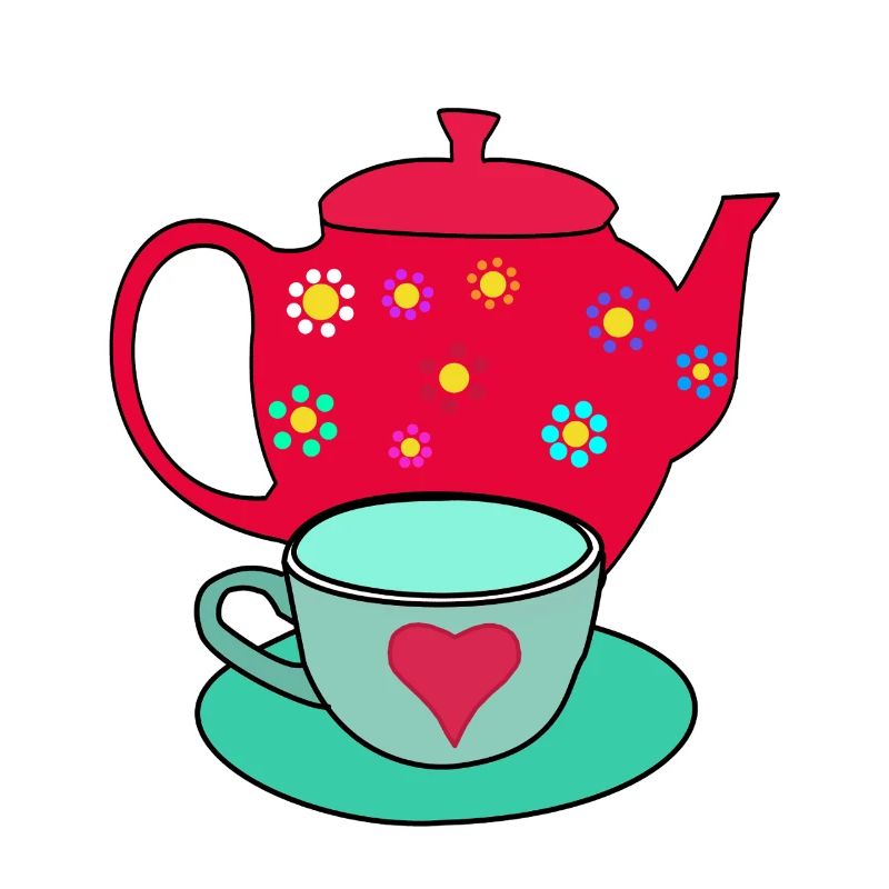 Teapot Tea Teacup Breakfast Drinks