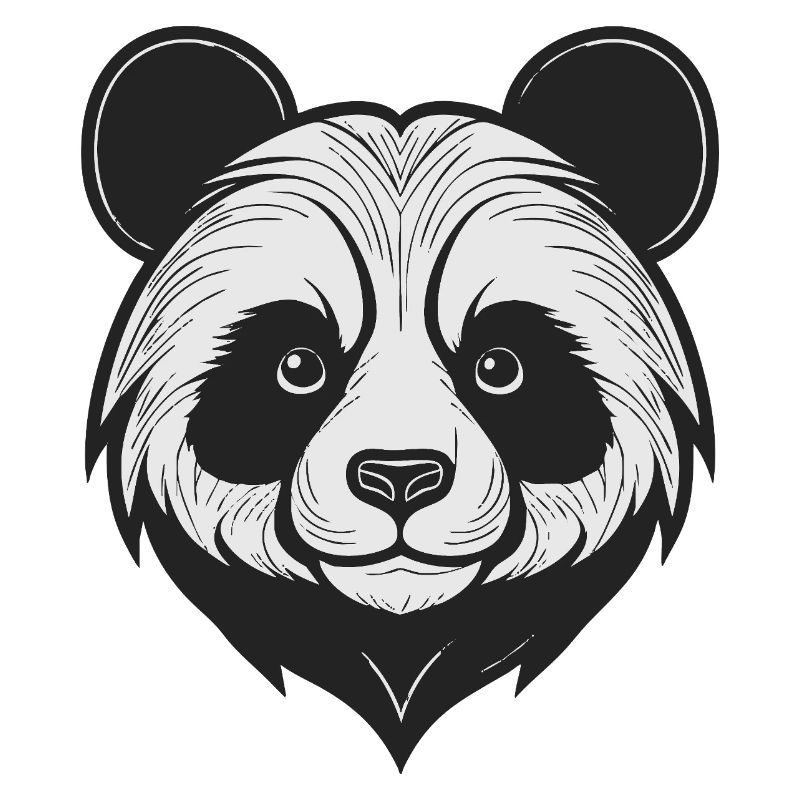 Charming Panda Mask Design