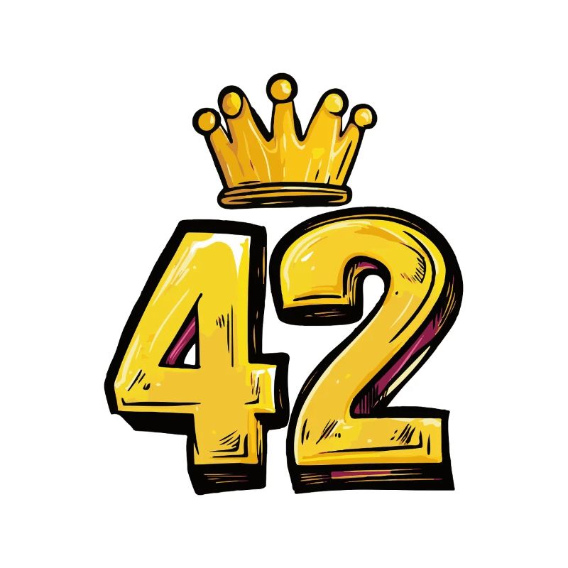 42 Zahl Krone