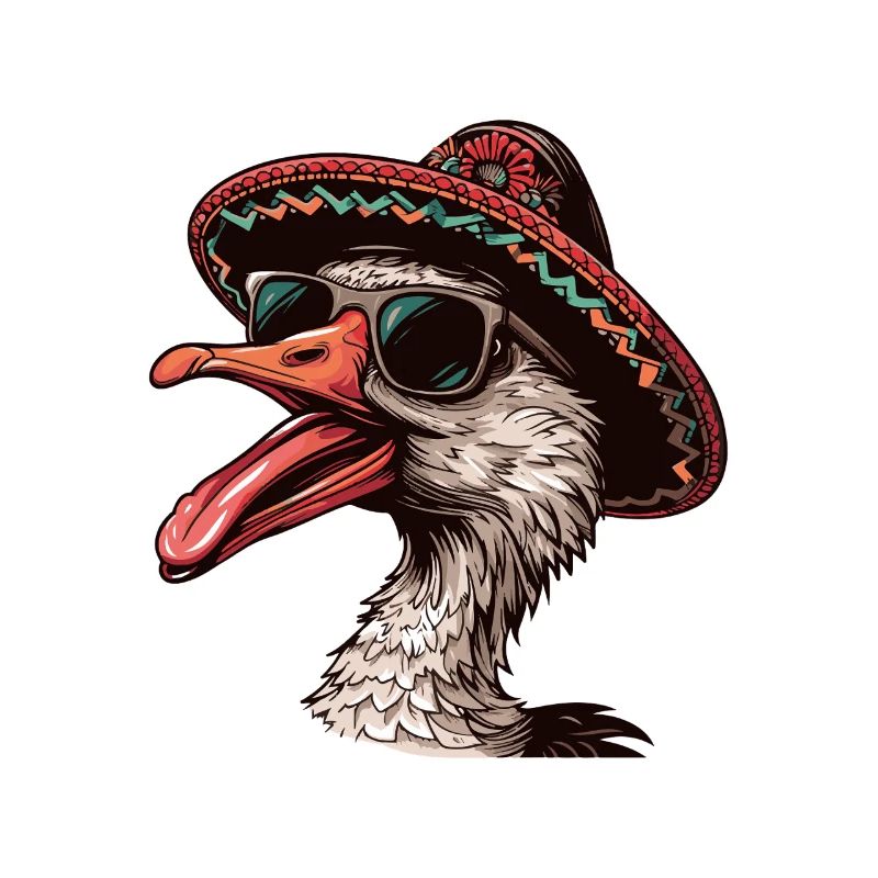Goose Comic Funny Sombrero