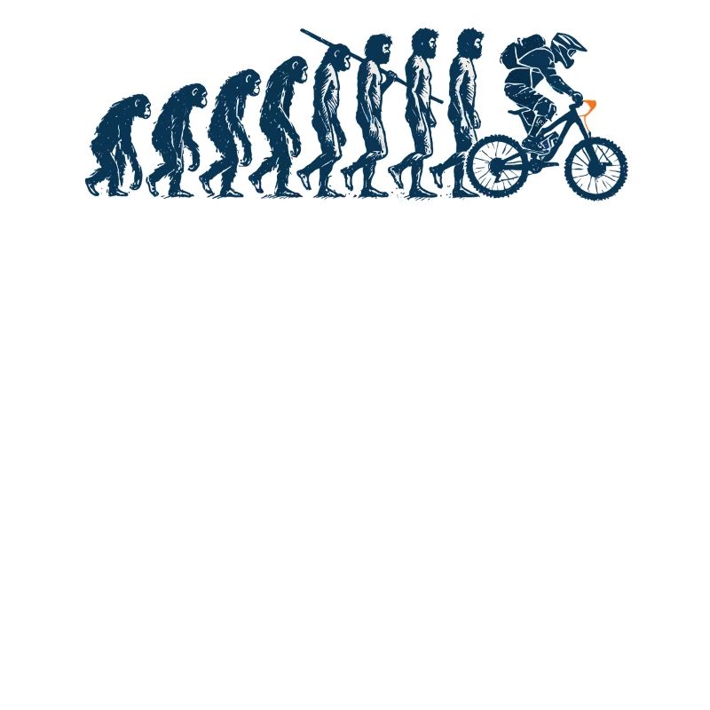 Évolution du singe au cycliste