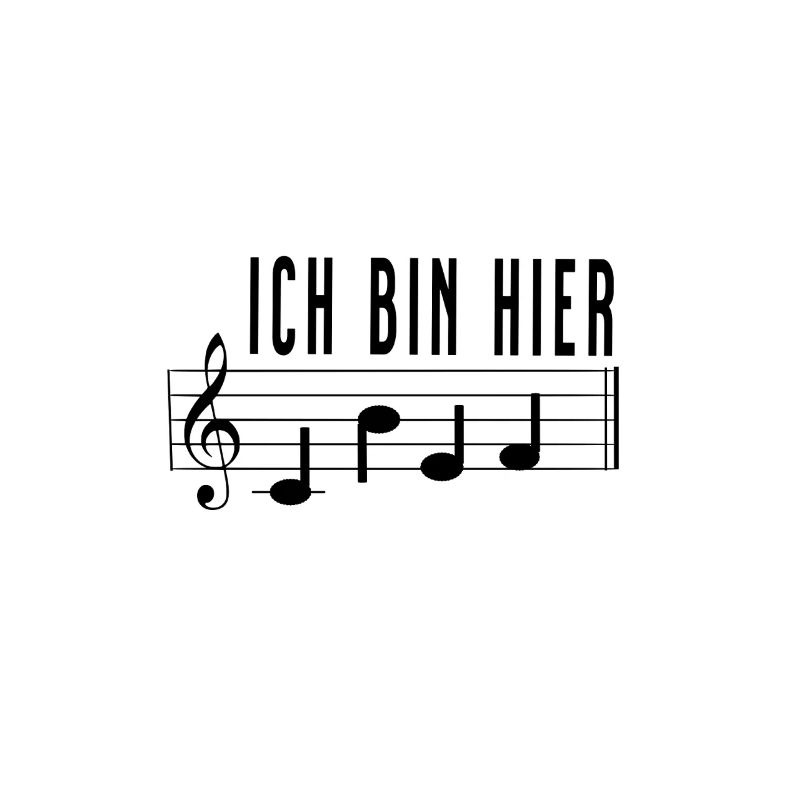 Ich bin hier Chef Notenschrift Chorleiter Dirigent