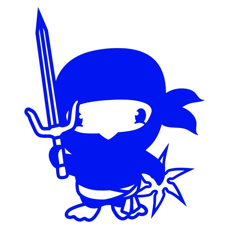 Oiseau Ninja Combattant Assassin Épée Ninja Star