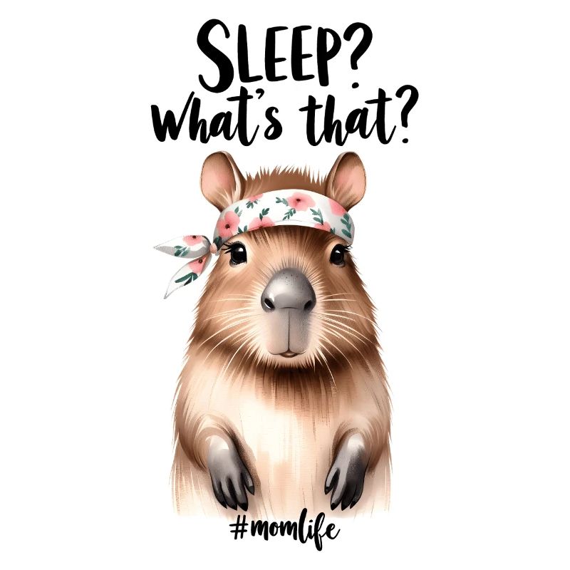 Schlaf? Was Ist Das? Capybara Mama Muttertag