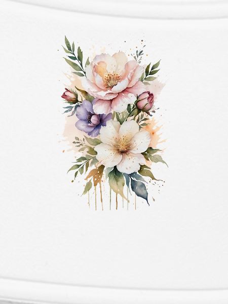 Ätherisches Aquarell Blumenstrauß