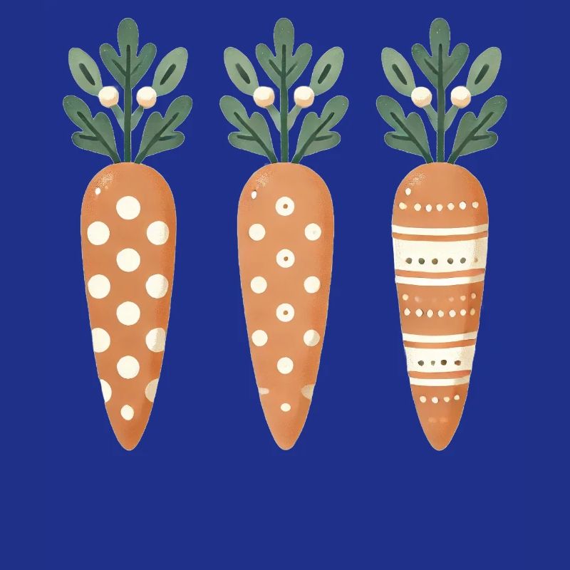 Cute Easter Carrot Pattern
