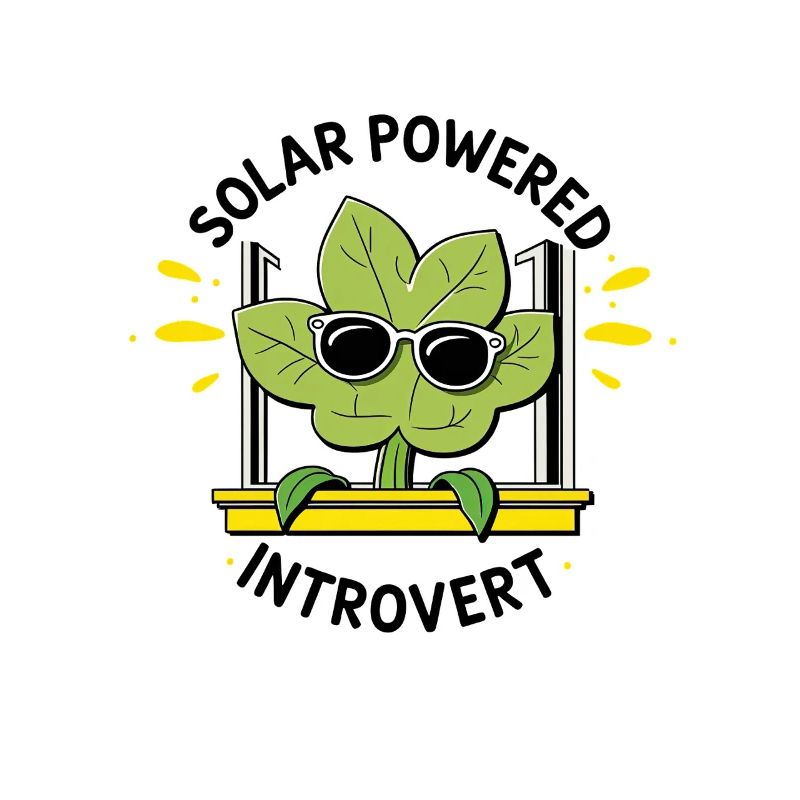 Solar Powered Introvert – Plant Joke
