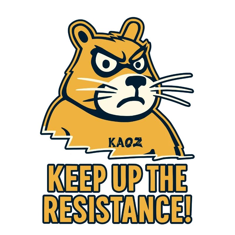 Widerstand Biber mit wütendem Blick