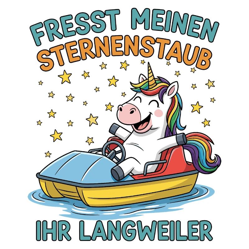 Einhorn Tretbootfahrt