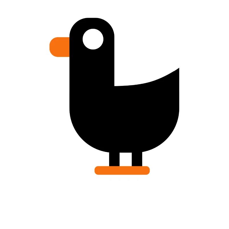 Duck Short Word - Minimalist Duck, Earth