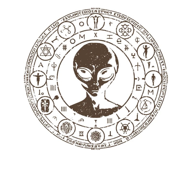 Conception de constellation extraterrestre mystique