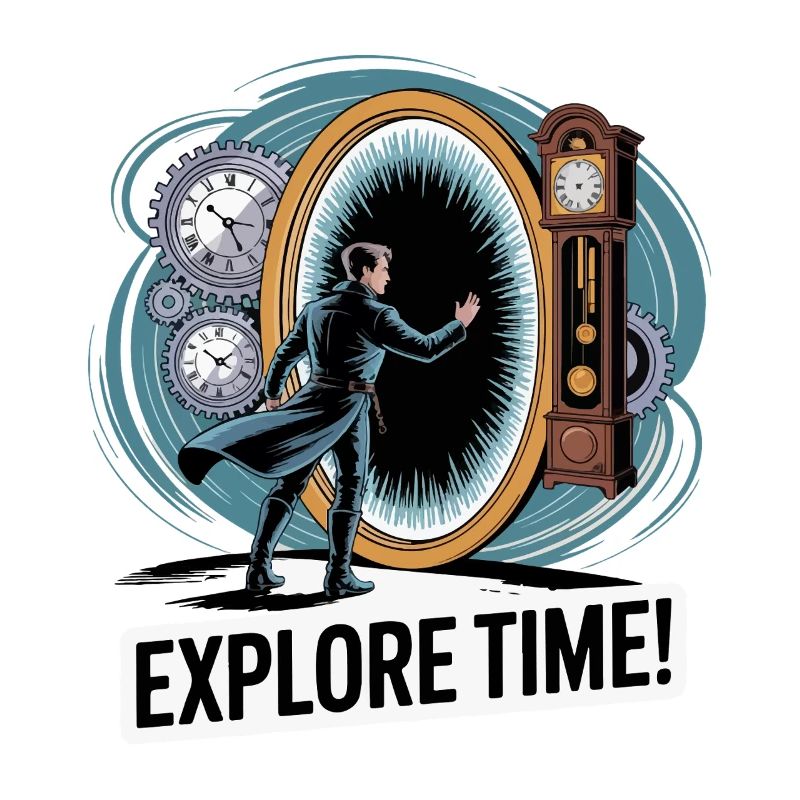 Explore Time Surreal Clock Design