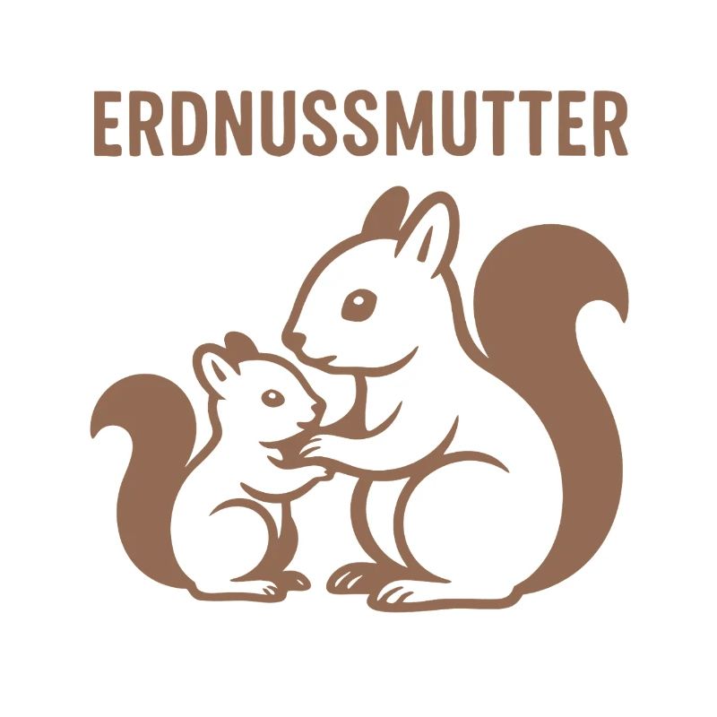 Erdnussmutter mit Eichhörnchenmotiv