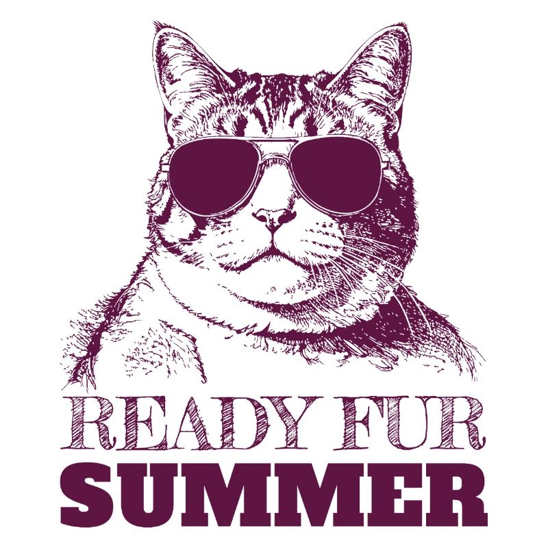 Chonky Cat ready for summer