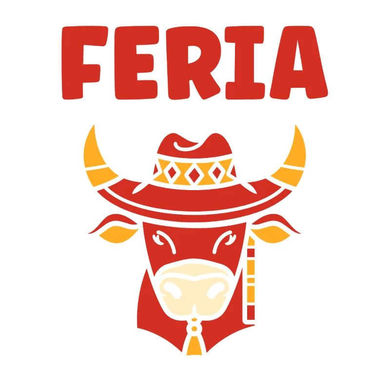 Kuh-Feria mit traditionellem Feria-Hut