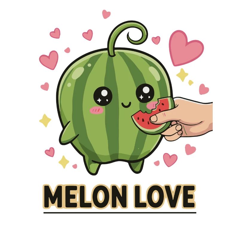 Melon Love Kawaii Manga Pastèque