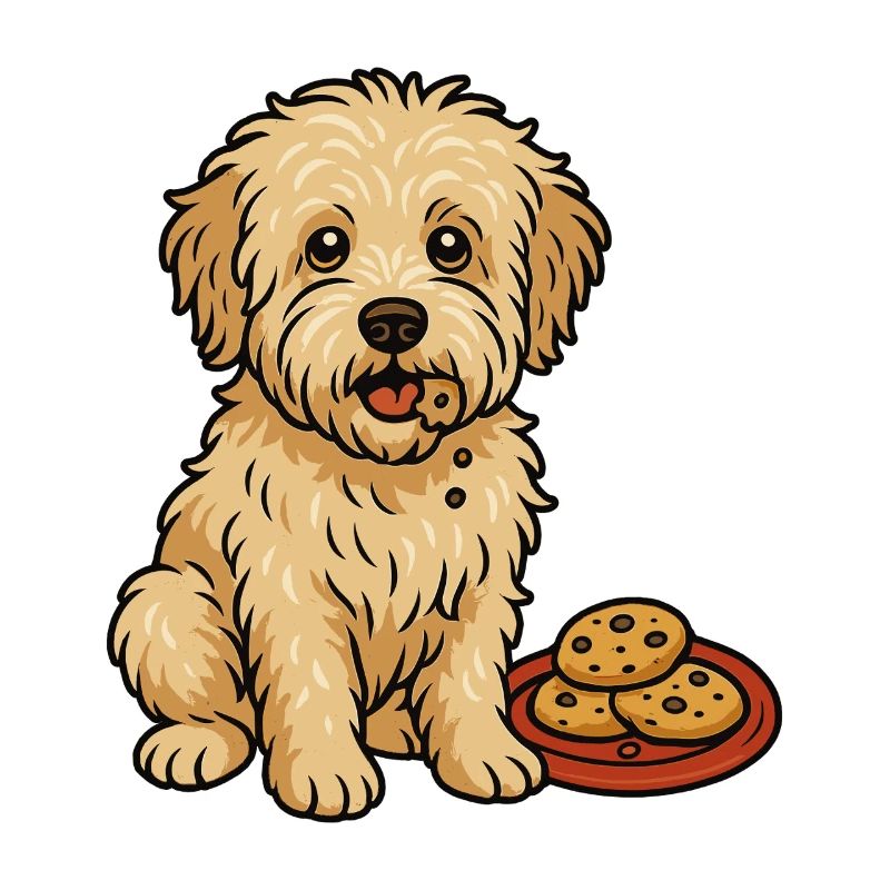 Biscuits Maltipoo – Motif doux de Noël