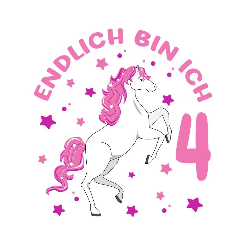 4 Jahre alt Pferd Endlich Bin Ich 4 Mädchen 4.