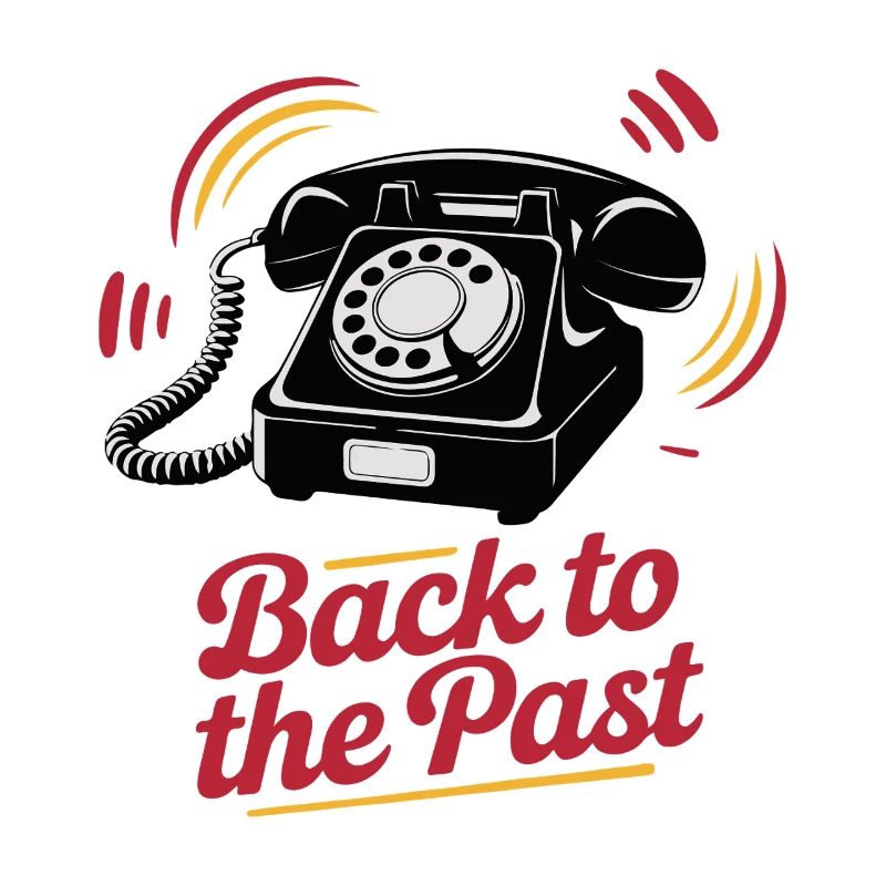 Retro Wählscheibentelefon Nostalgie Design