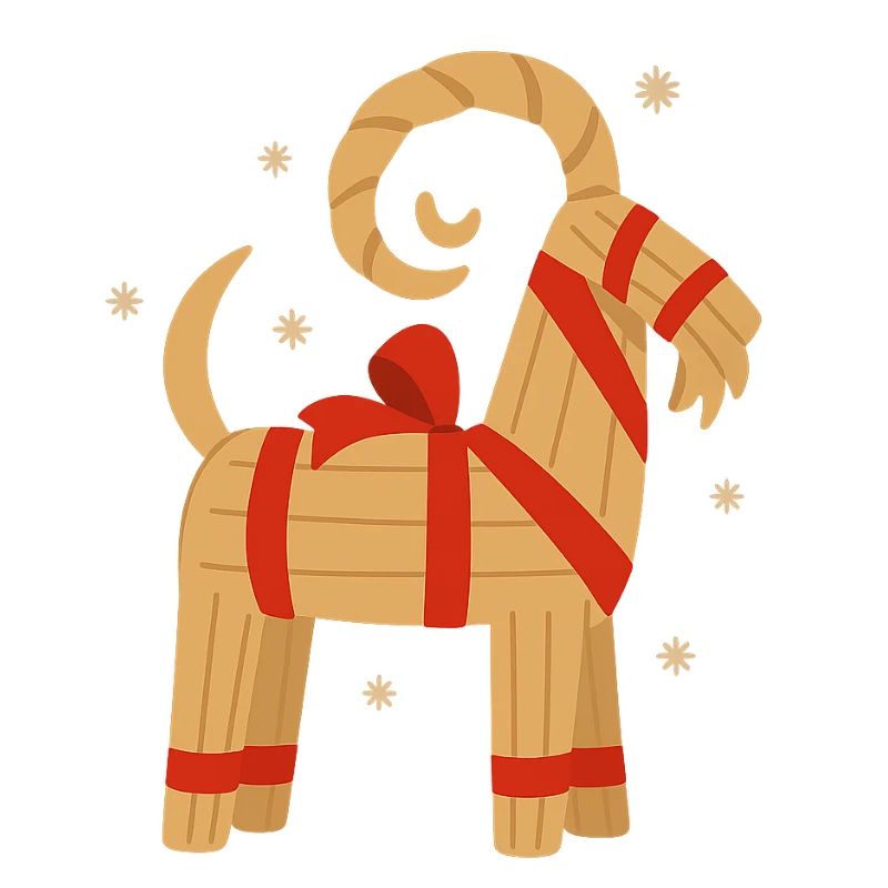 Julbock – Chèvre de Noël suédoise