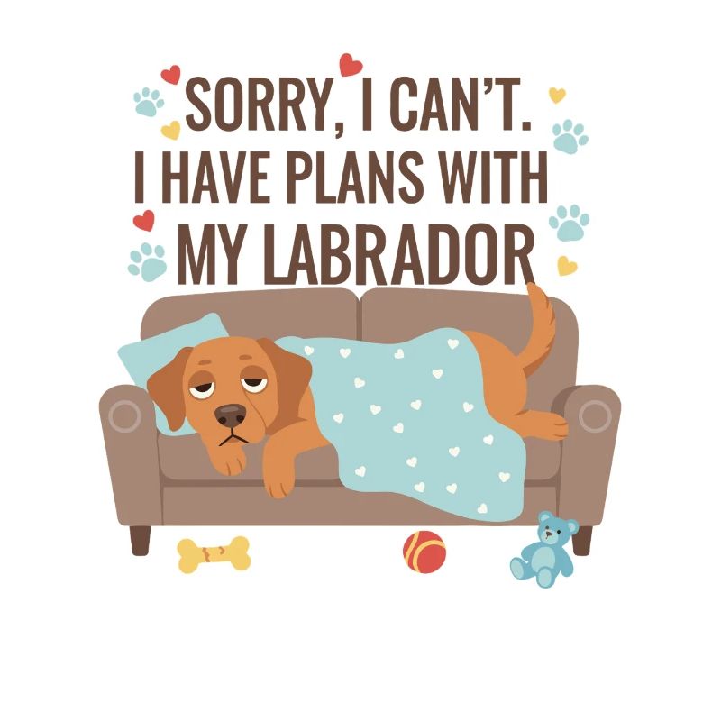 Motif de couverture de canapé Labrador