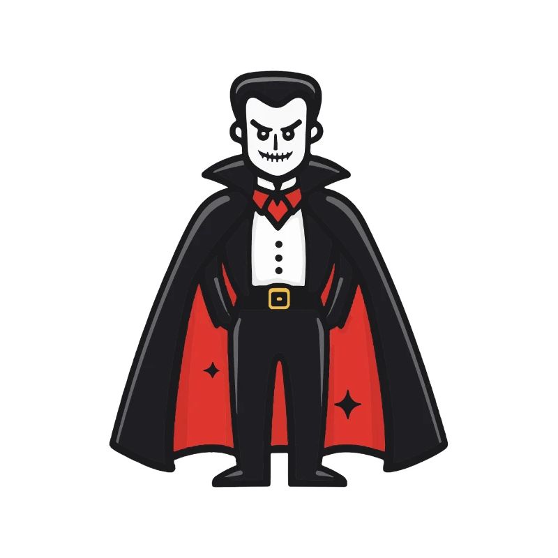 Vampire Halloween Comic Funny