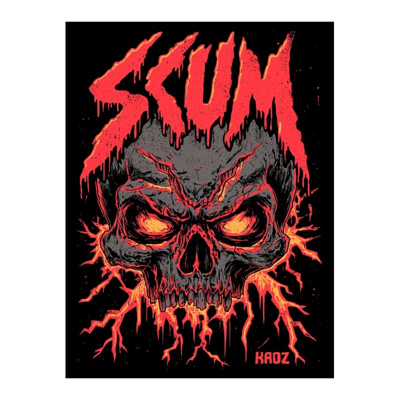 Skull Inferno Graphic Tee