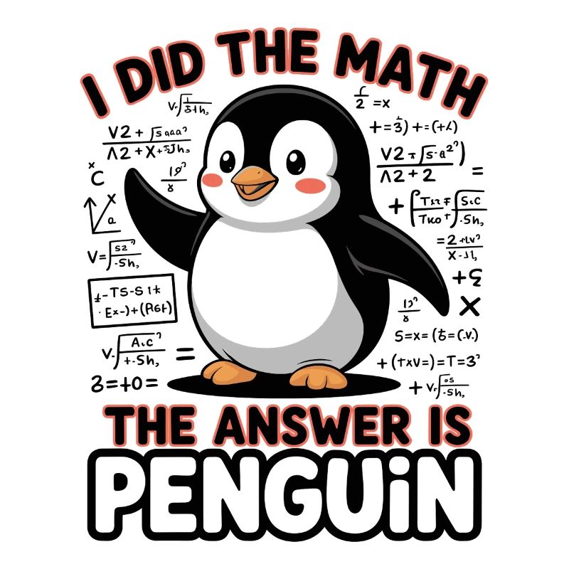 I Did The Math The Answer Is Penguin