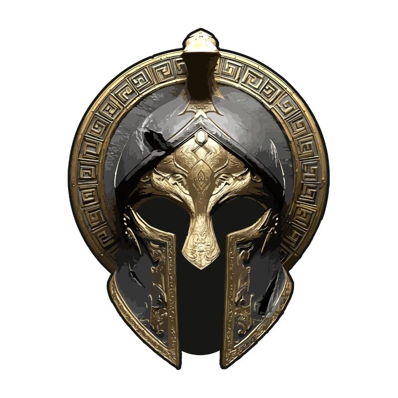 Gladiator Helmet Greek Workout Sparta