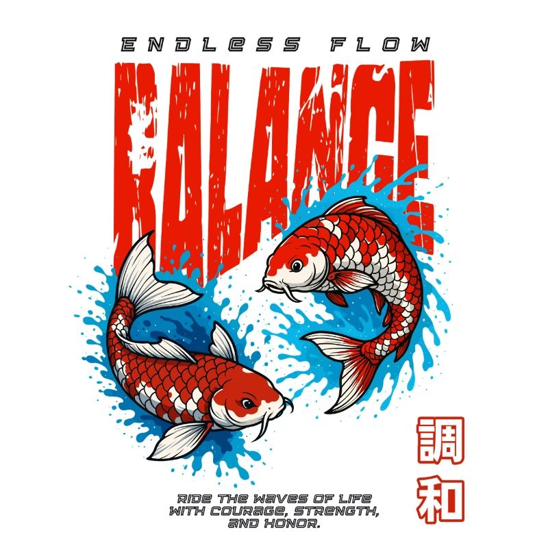 Poisson Koi - Équilibre