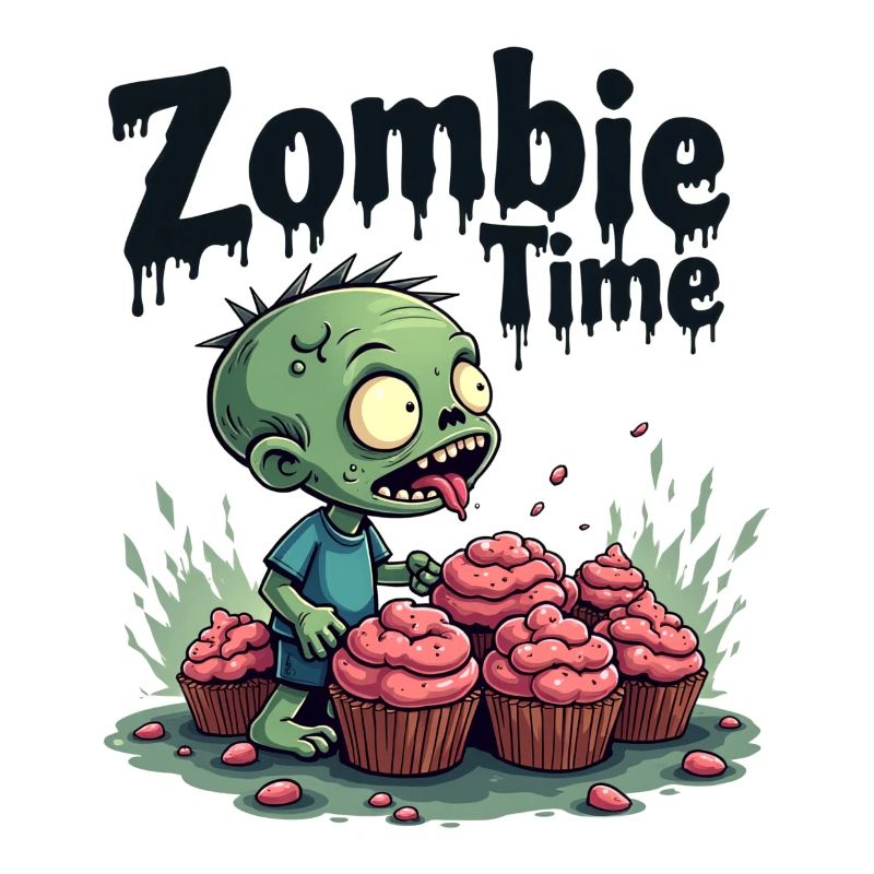 Zombie Time Cupcake Comic