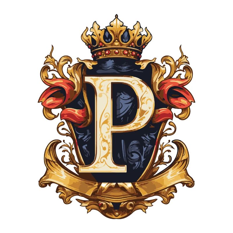 P Letter Name Crown