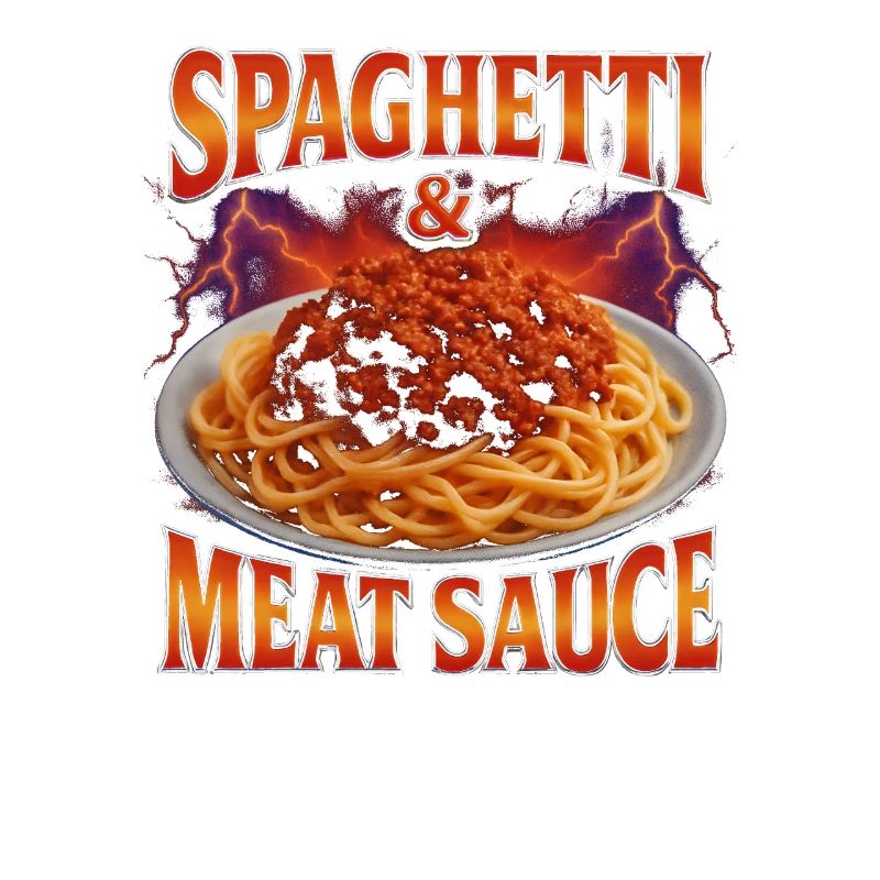 Spaghetti Nourriture préférée Drôle Bizarre des années 90 Spagh