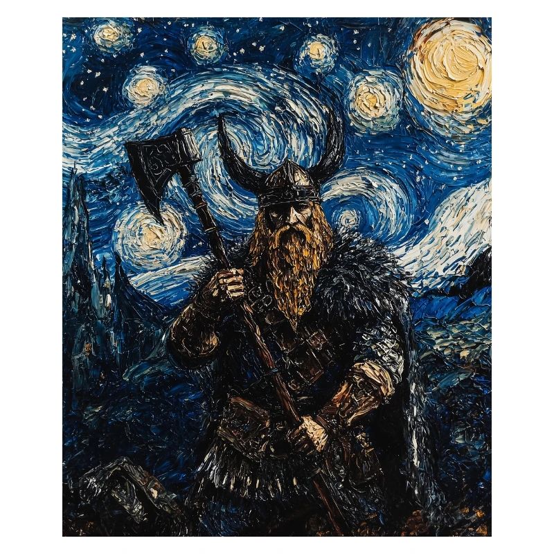 Wikinger Van Gogh Style