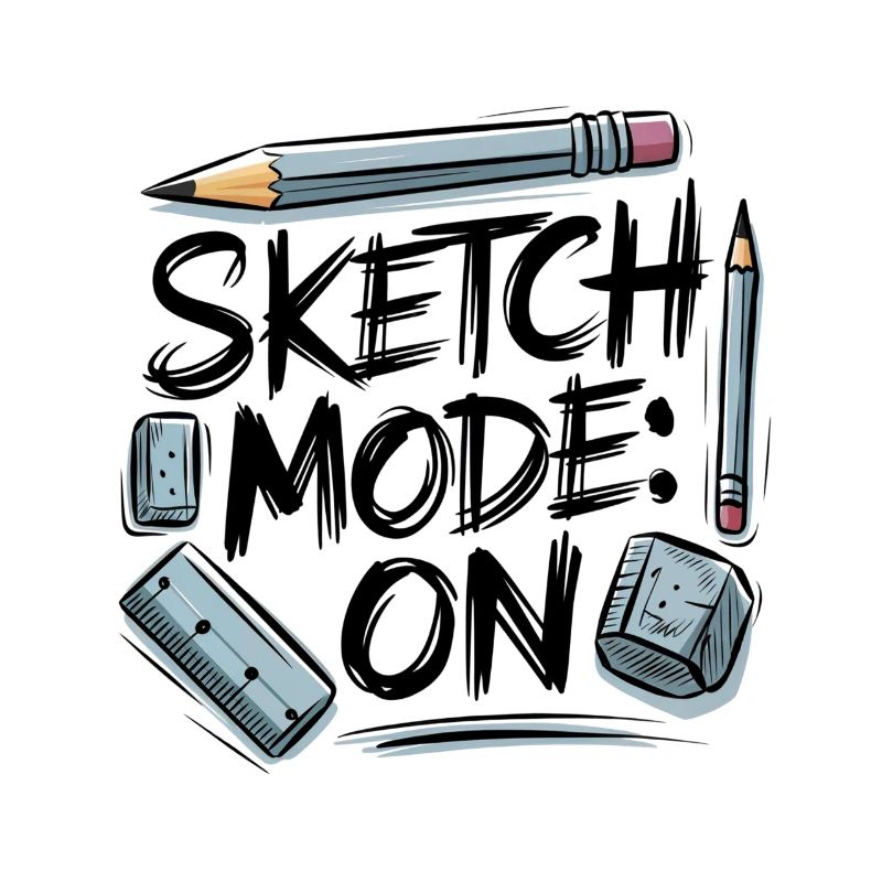 Mode d’esquisse : ON – Mode créatif actif