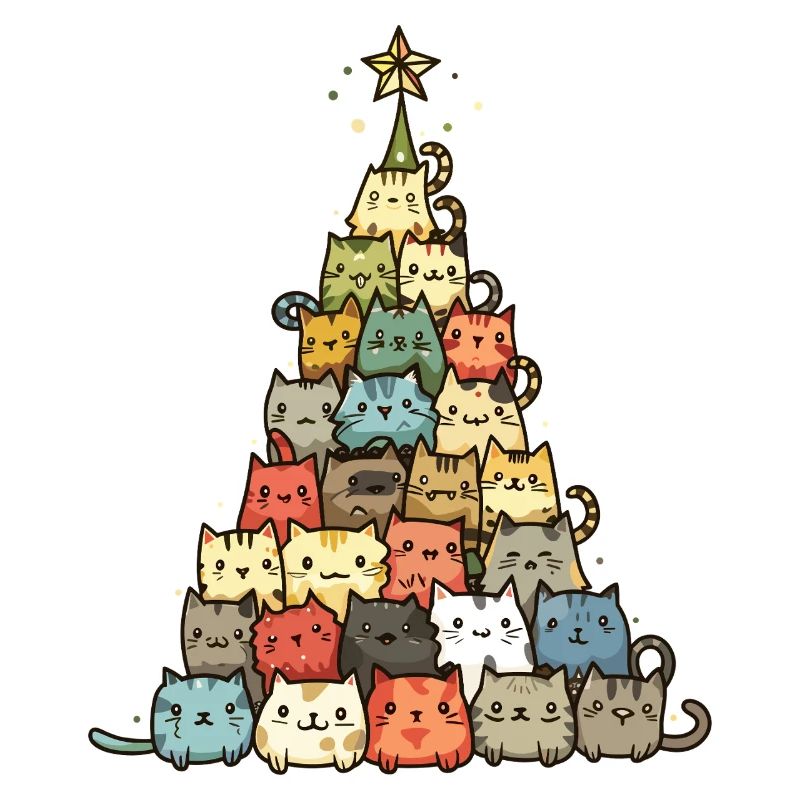 Cats Christmas Tree