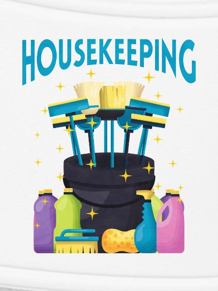 Cleaning Team Motif Housekeeping