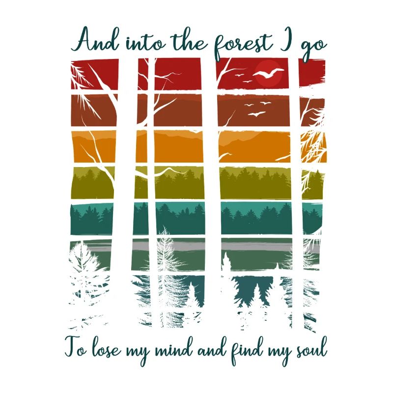 Forest Nature Hiker Trees Camping Outdoor Gift