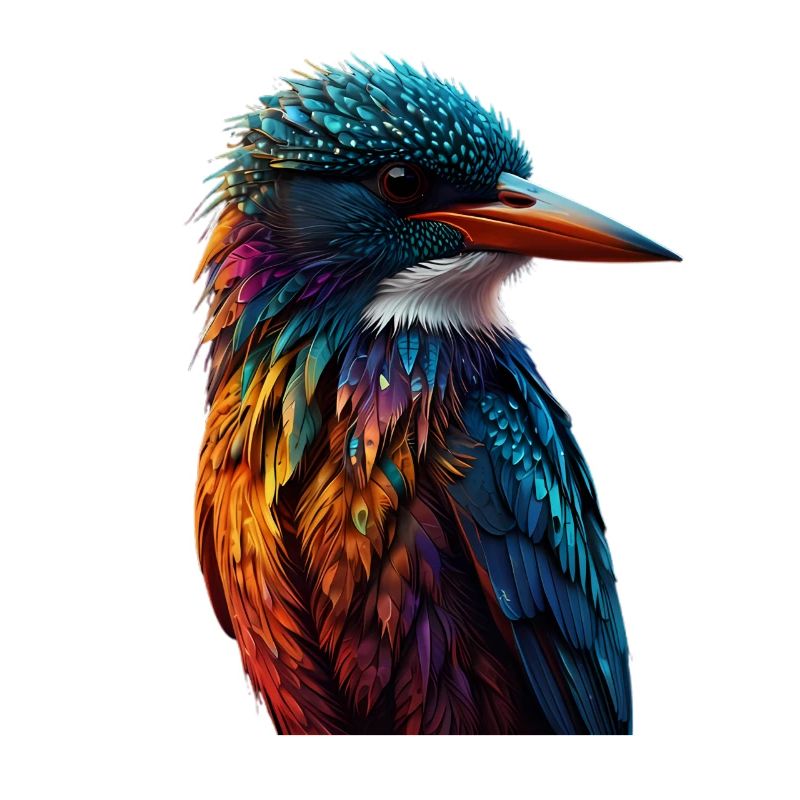 Bunter Eisvogel Farbenspiel