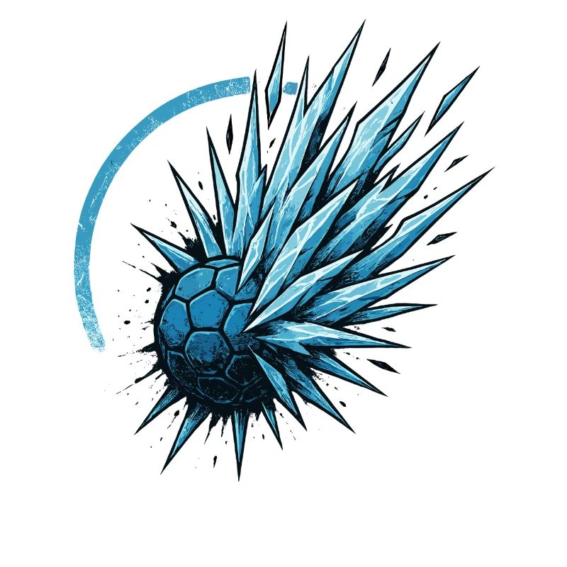 Handball Eis Ball, eiskalter Wurf, Coolness