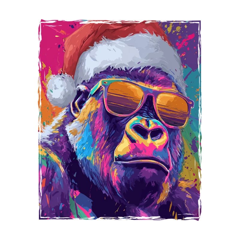 Portrait de Noël du Gorille