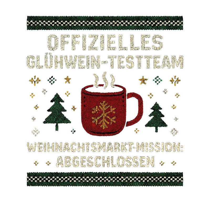 Équipe de test de vin chaud, héros du marché de Noël