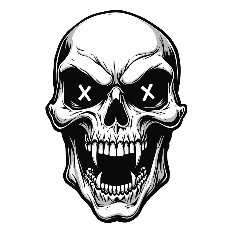Vampire Skull Skull X Eyes Horror