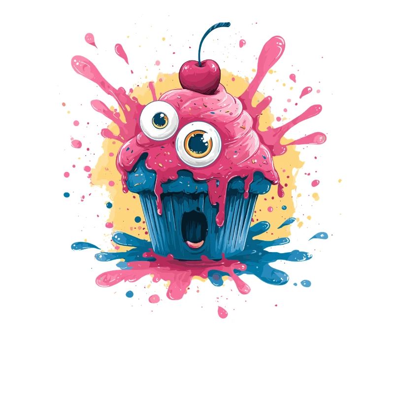 Kawaii Cupcake Color Explosion
