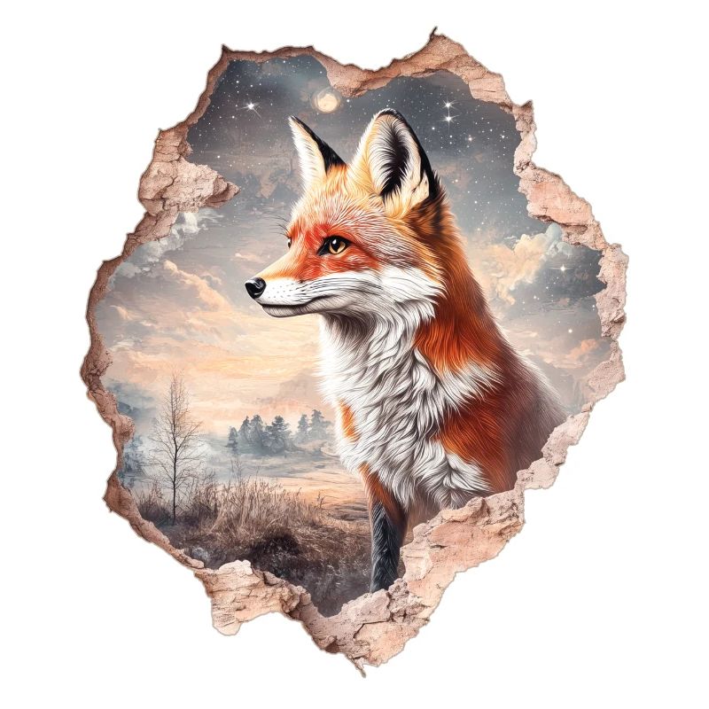 Fuchs und Sternenhimmel